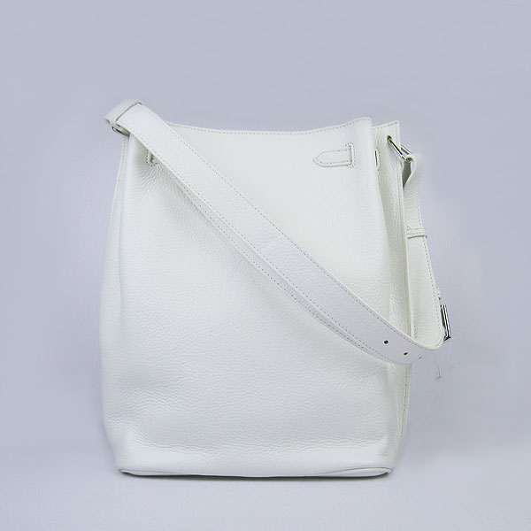 Replica Hermes Jypsiere 34 Togo Leather Messenger Bag White H2804 - 1:1 Copy